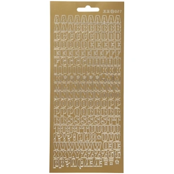 Focus Focus Stickers Gold Letters Design 3 170214