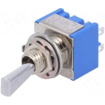 Switch: toggle | Pos: 2 | DPDT | ON-(ON) | 6A/125V