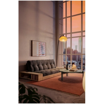 BASE Sofa bed - 101 Clear Lacquered Pine / 515 Fud