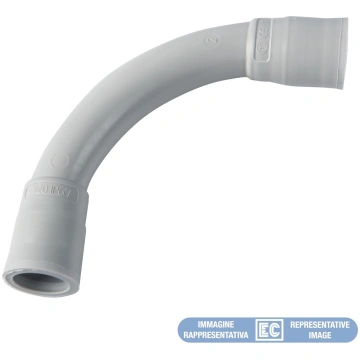 Līkuma savienotājs Elettrocanali EC74320 (D20, pel