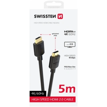 Swissten HDMI to HDMI 4K Cable 5m 75501114