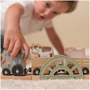 Little Dutch Wooden train track Little Farm FSC 71