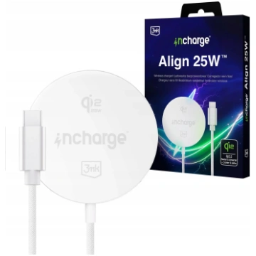 Lādētājs „3MK 3mk incharge Align Qi2.2 25 W“ ir pa