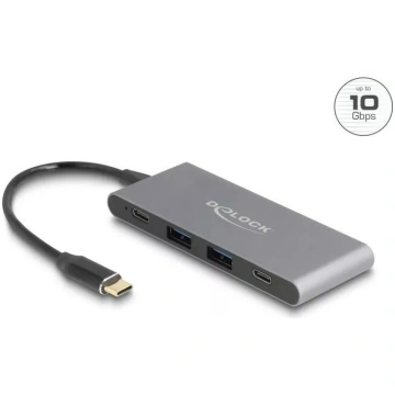 DeLOCK 4 Port USB Type-C Hub 2 x USB Type-A 2 x US