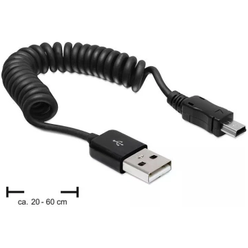 USB kabelis DeLOCK USB 2.0 0.6m USB A Mini-USB A m