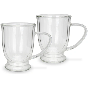 Dubultā stikla krūžu komplekts 270ml Fissman 16497
