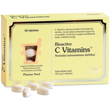 BIOACTIVE C vitamīns 750mg tabletes N60