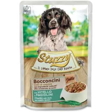 Stuzzy Pouch Veal And Green Beans In Jelly pilnvēr