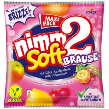 nimm2 Soft Brause putojošas un pildītas košļājamās