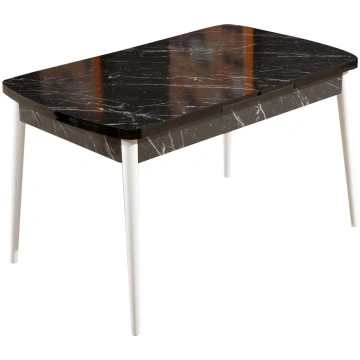 Galds izvelkams Kalune Design Bendir, balta krās./