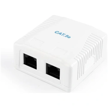 Gembird CAT5E UTP 2-port surface mount box NCAC-2U