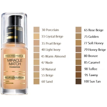 Max Factor Miracle Match meikapa bāze - 100 Sun Ta
