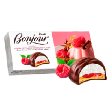 BONJOUR Konti deserts ar panna cotta un aveņu garš
