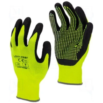 Protective gloves | Size: 7 | yellow-black | nitry