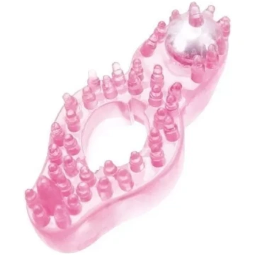 Anello fallico e stimolante vaginale rosa Toyz4lov