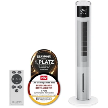 Brandson - WiFi torņa ventilators ar ūdens dzesēša