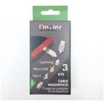 DEXLER 3 vienā magnētiskais lādēšanas kabelis, Mic