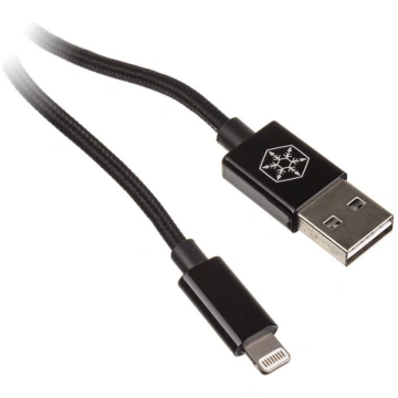 Silverstone CPU03 USB-Ladekabel Lightning schwarz 