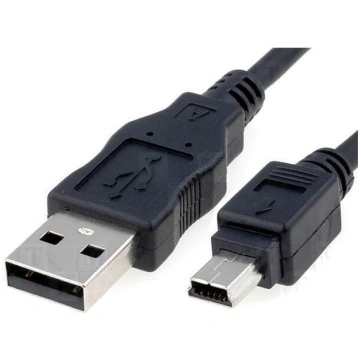 Cable; USB 2.0; USB A plug,USB B mini plug; 0.15m;