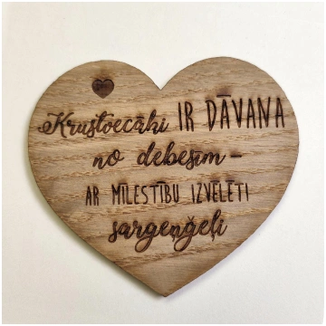 Krustvecāki. Koka magnēts ILZ! rotas
