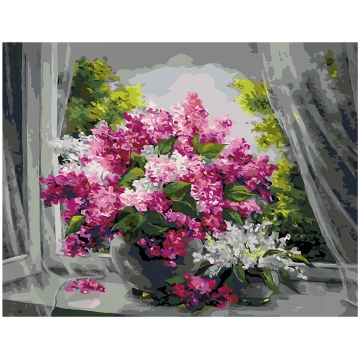 Gleznošanas komplekts - Vasaras rīta šarms, 40x50