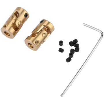 2 Pack Universal Joint Shaft Coupling Copper DIY R