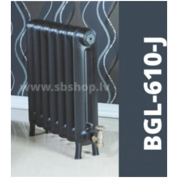 Beigelai čuguna radiators BGL-610-J sekcija, sekci