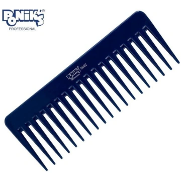 Poniks ķemme afro matu ķemmēšanai, plata, zila Pon