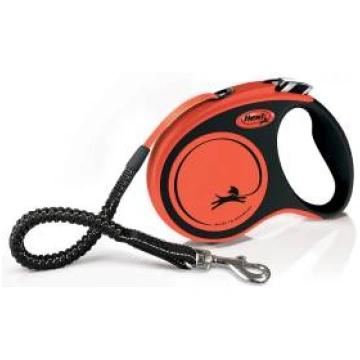 FLEXI Xtreme S lentes siksna suņiem, 5 m, oranža