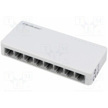 Switch Ethernet; DC socket,RJ45 socket x8; Fast Et