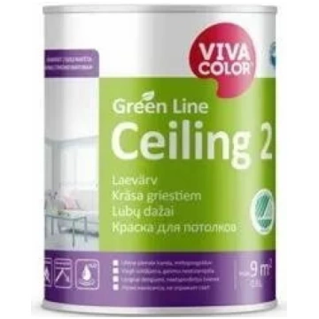 Griestu krāsa VIVACOLOR PAINT GREEN LINE CEILING 2
