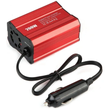 Mini įtampos keitiklis - inverteris 12V-220V 200W