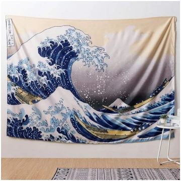 IcosaMro Lielā viļņa gobelēns guļamistabai 60x84 c
