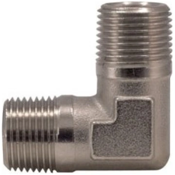 L-type connector M. External thread 1/2" x 1/2"