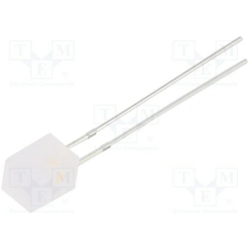 LED; red/warm white; rectangular; 5x5x7mm; bipolar