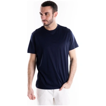 T-shirt girocollo basica blu