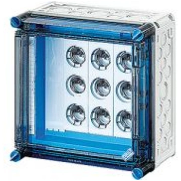 Mi fuse box, 3x3x63A, DIII, E33 bus-mounted 400 A,