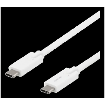 DELTACO USB-C - USB-C KABELIS, 5GBIT/S, 5A, 2M, BA