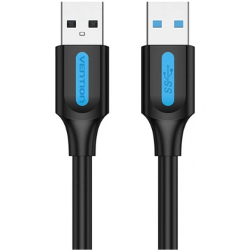 CABLE USB3.0 MALE TO MALE/1.5M BLACK CONBG VENTION
