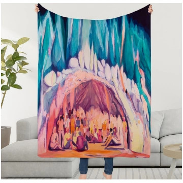 Jules De Balincourt Artwork Blanket Throw Super Co