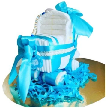 Pamperu Torte "Ratiņi" BABYCAKESHOP