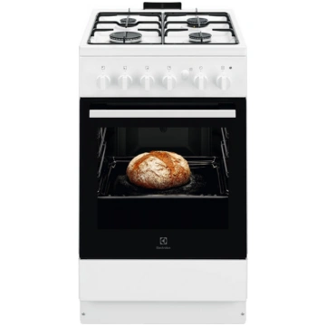 Electrolux gāzes plīts, 50cm, balta (LKG500013W)