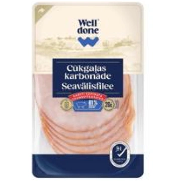 Karsti kūpināta cūkas karbonāde WELL DONE 100g