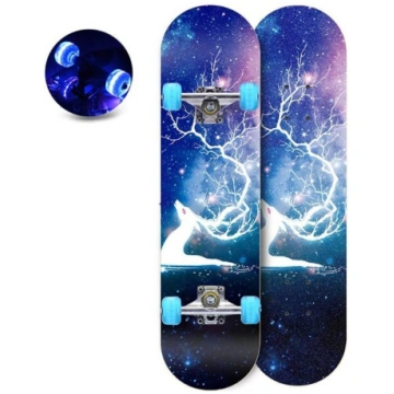 Skeitborda dēlis Aoli Skateboard LED, 80 cm