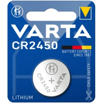 Litija baterija CR2450 3V 560mAh 1gab VARTA CR2450