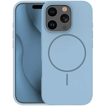 Silicone Thin Mag case for iPhone 17 Air light blu