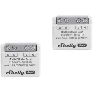 SHELLY EM Mini Gen4 Energy Meter, 2 pieces