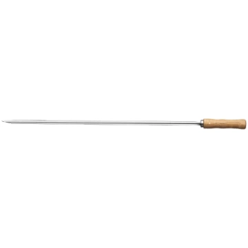Nerūsējošā tērauda iesms 850x10x1,2mm, koka roktur