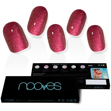 Nooves Ruby Claret Premium Glam Glitter gēla nagu 
