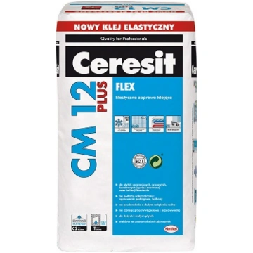 CERESIT CM12 Elastic elastīga flīžu līme 25kg